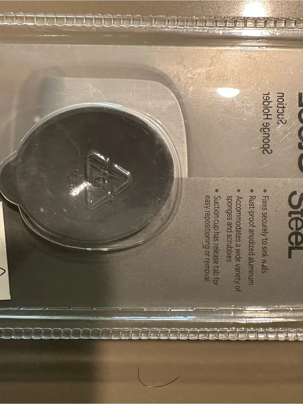 OXO Stainless Steel Suction Sink Accessory in Silver